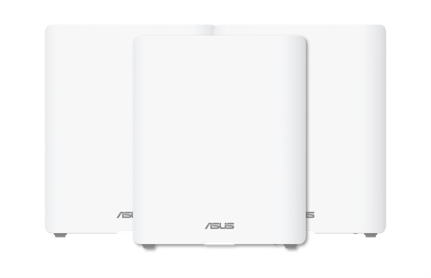 ASUS ZenWiFi BQ16 - Sistema WiFi 7 Quad-band (802.11be) in Mesh, 3-Pack, Bianco, 2 Porte 10G, Sicurezza di Rete e Compatibile con AiMesh