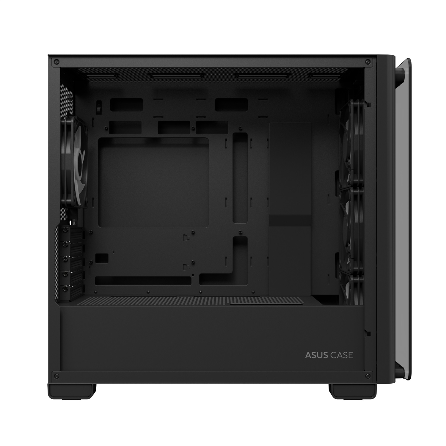 ASUS A23 PLUS TG ARGB Case PC Mini Tower Nero - Supporto Micro ATX e Mini-ITX, 4 Ventole ARGB Preinstallate, Pannello in Vetro Temperato