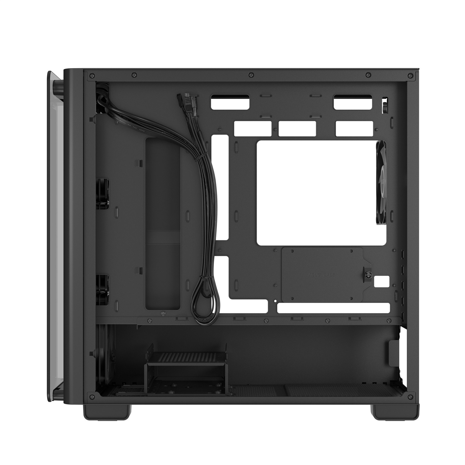 ASUS A23 PLUS TG ARGB Case PC Mini Tower Nero - Supporto Micro ATX e Mini-ITX, 4 Ventole ARGB Preinstallate, Pannello in Vetro Temperato