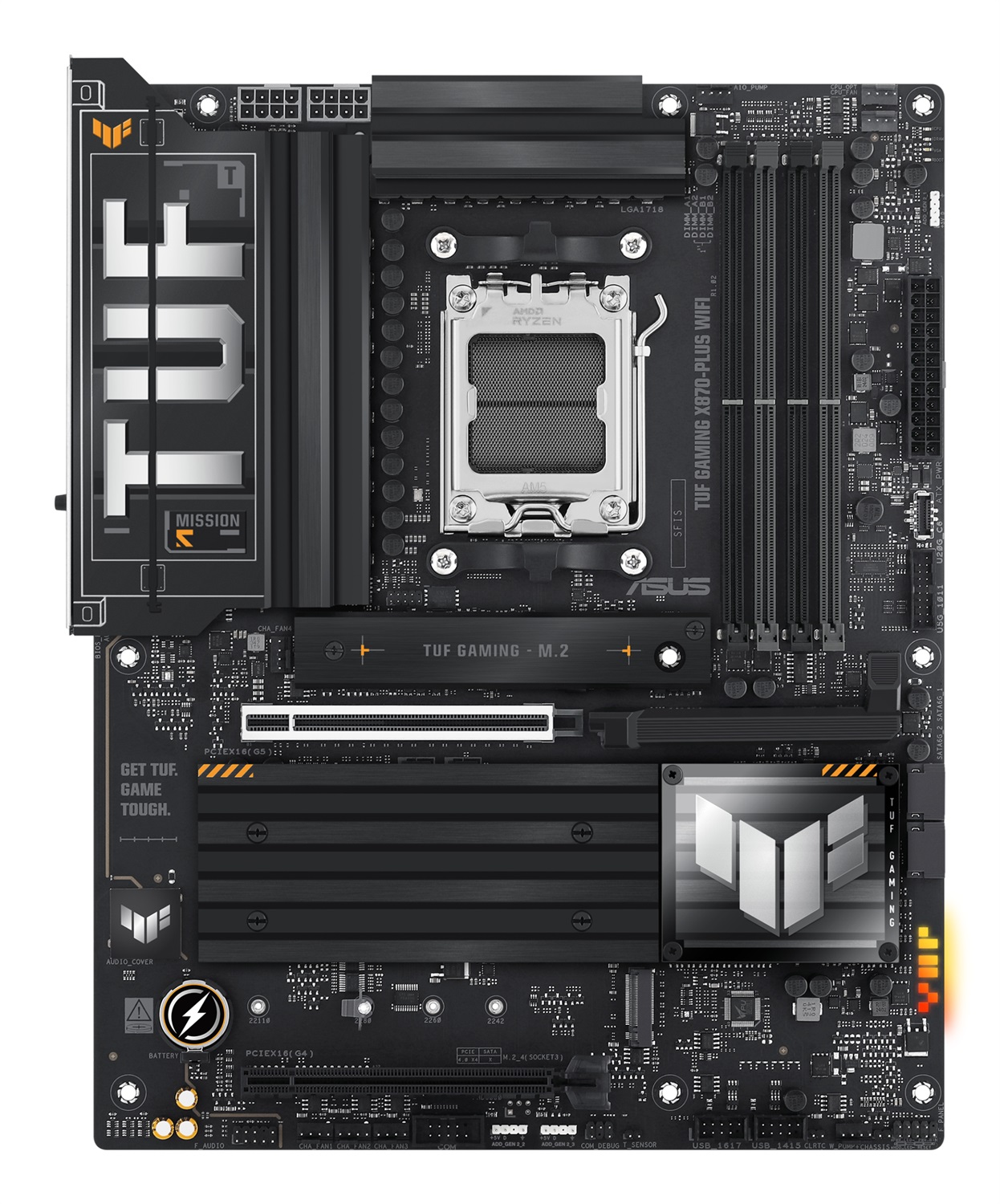 ASUS TUF GAMING X870-PLUS WIFI Scheda Madre ATX Socket AM5 con supporto DDR5, 4x M.2, WiFi 7 e USB4