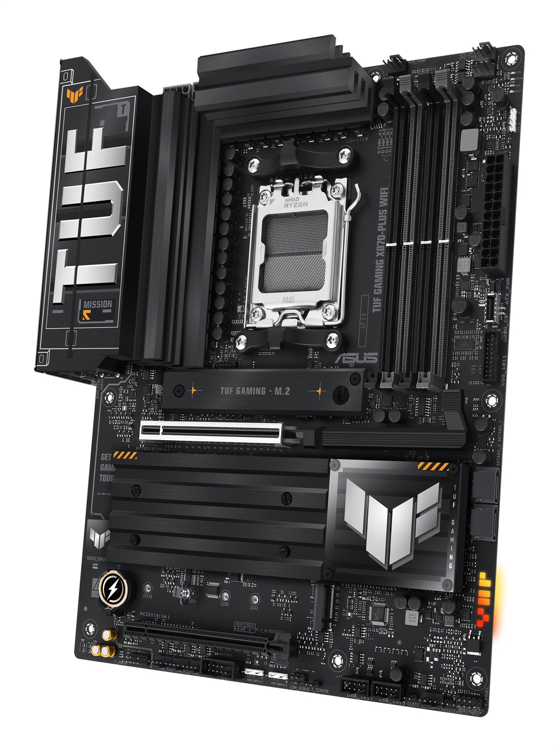ASUS TUF GAMING X870-PLUS WIFI Scheda Madre ATX Socket AM5 con supporto DDR5, 4x M.2, WiFi 7 e USB4