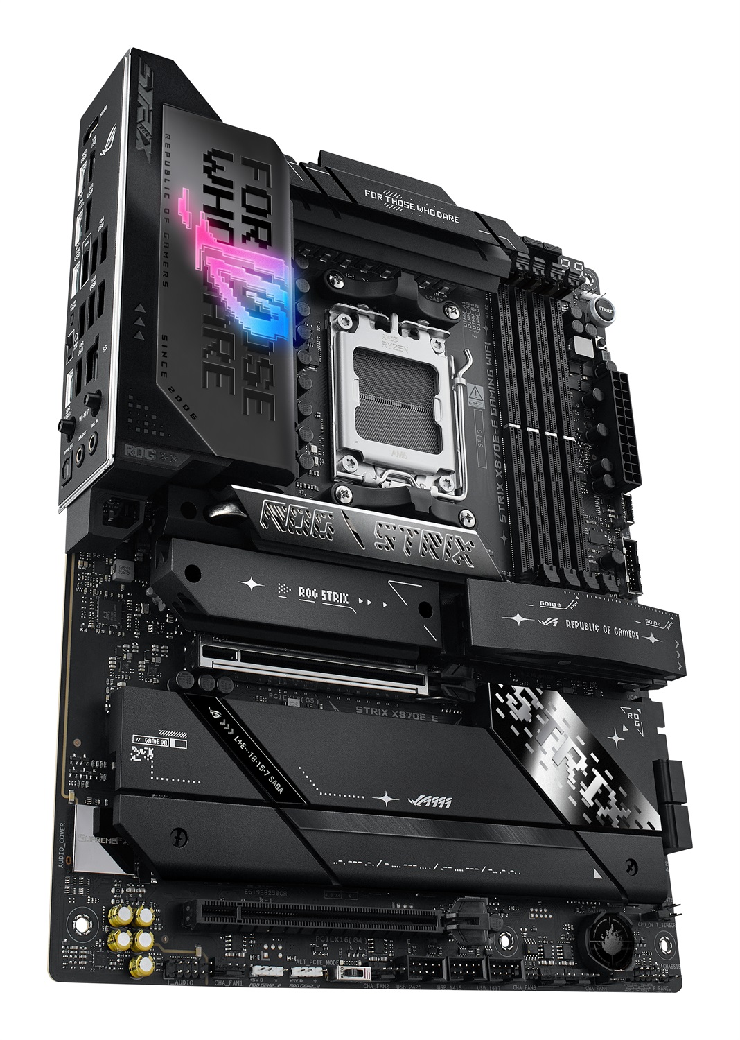 ASUS ROG STRIX X870E-E GAMING WIFI Scheda Madre ATX AMD AM5 con DDR5, 192 GB, WiFi 7, PCIe 5.0