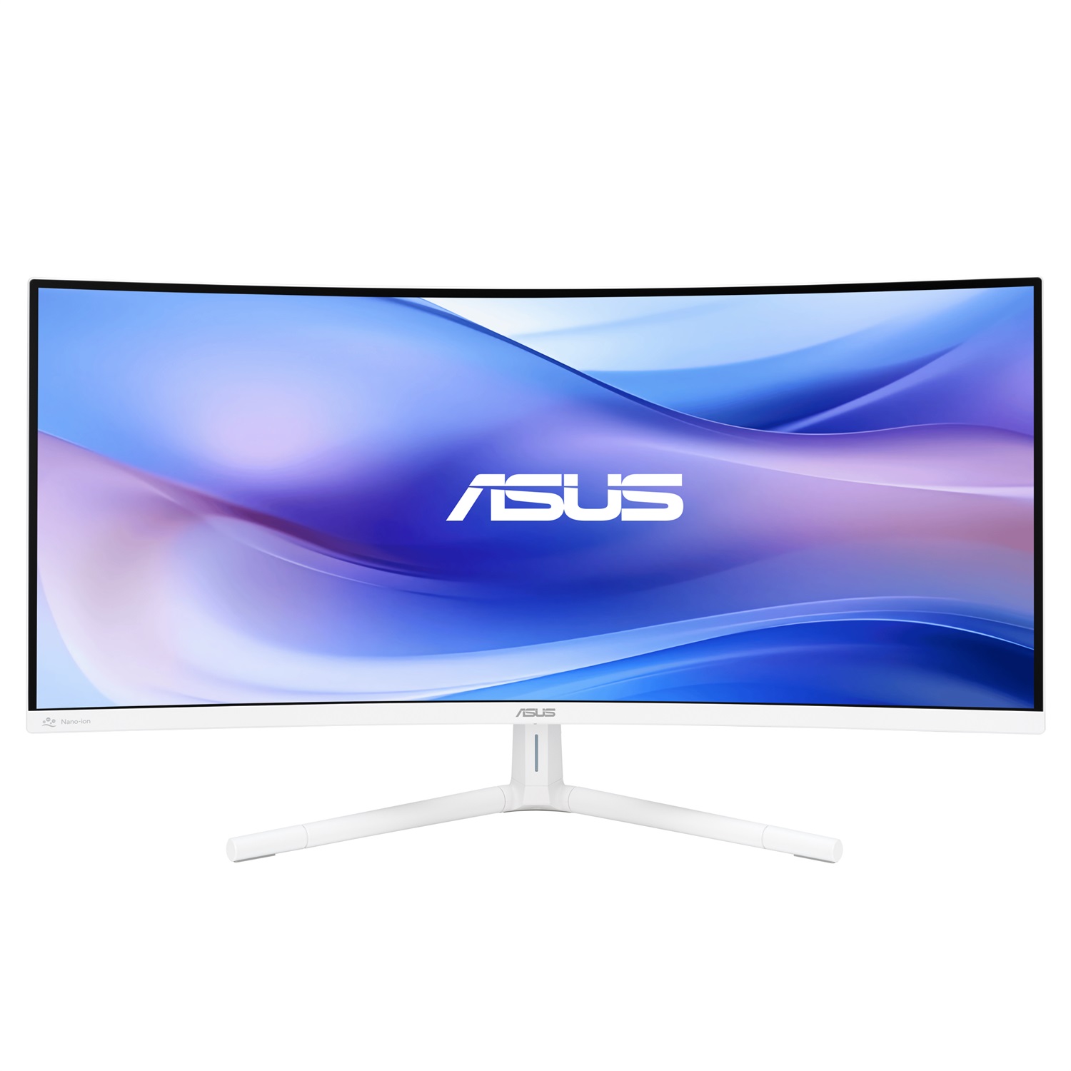 ASUS VU34WCIP-W Monitor Curvo da 34 Pollici WQHD (3440x1440), 1 ms, 100 Hz, Tecnologia Eye Care, Altoparlanti Integrati, Bianco