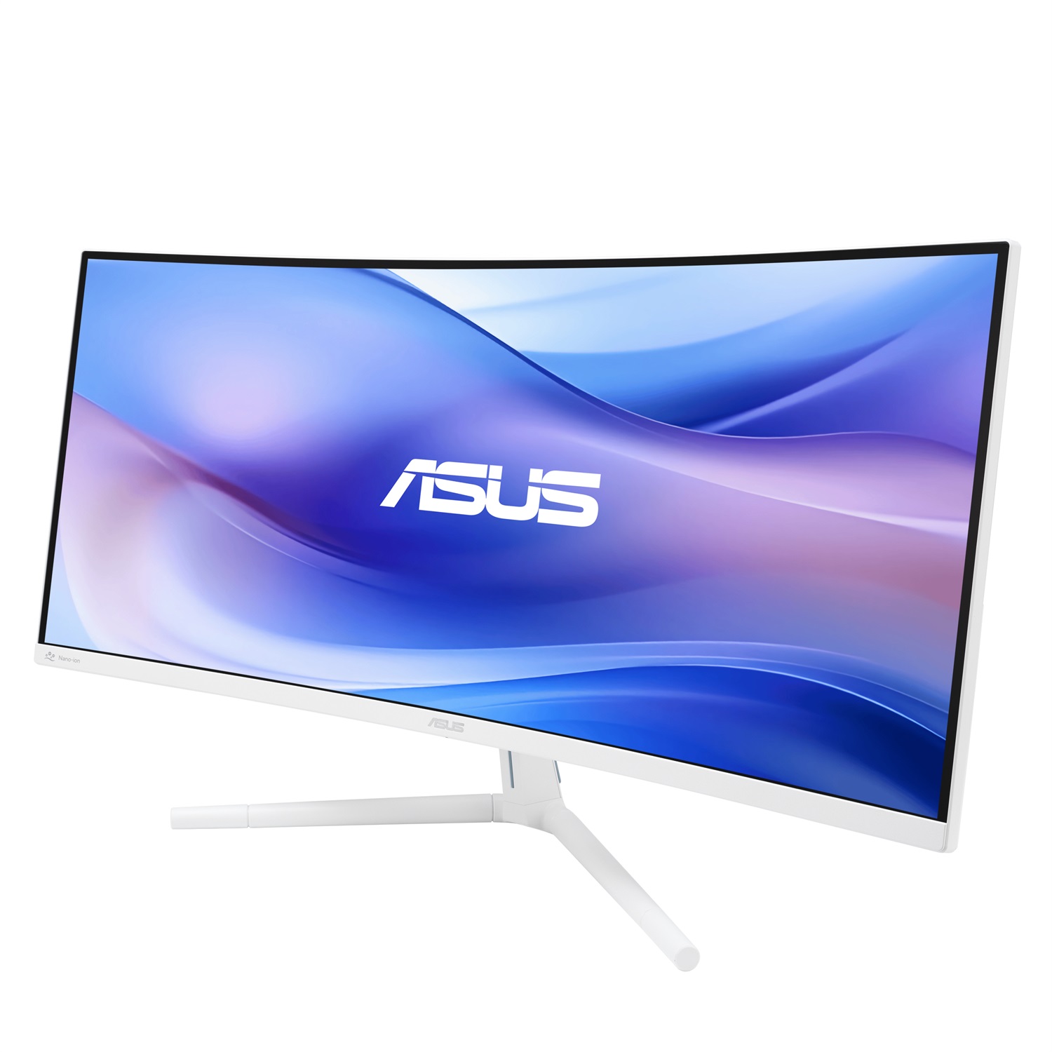 ASUS VU34WCIP-W Monitor Curvo da 34 Pollici WQHD (3440x1440), 1 ms, 100 Hz, Tecnologia Eye Care, Altoparlanti Integrati, Bianco
