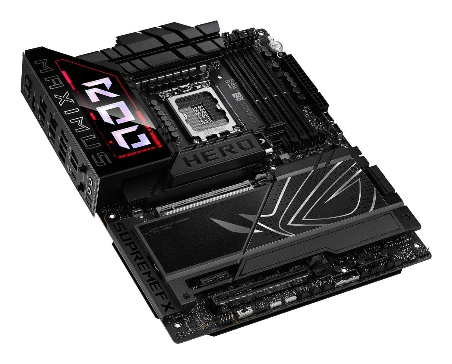 ASUS ROG MAXIMUS Z890 HERO - Scheda Madre Intel Z890 LGA 1851 ATX con WiFi 7, 4 Slot DDR5, 6 M.2 e AI Overclocking