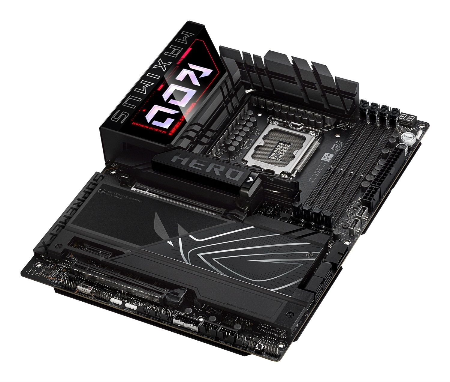 ASUS ROG MAXIMUS Z890 HERO - Scheda Madre Intel Z890 LGA 1851 ATX con WiFi 7, 4 Slot DDR5, 6 M.2 e AI Overclocking