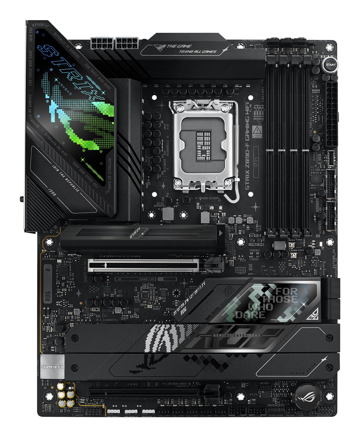 ASUS ROG STRIX Z890-F GAMING WIFI - Scheda Madre ATX Intel Z890, LGA 1851, 4x DDR5, 5x M.2, Wi-Fi 7