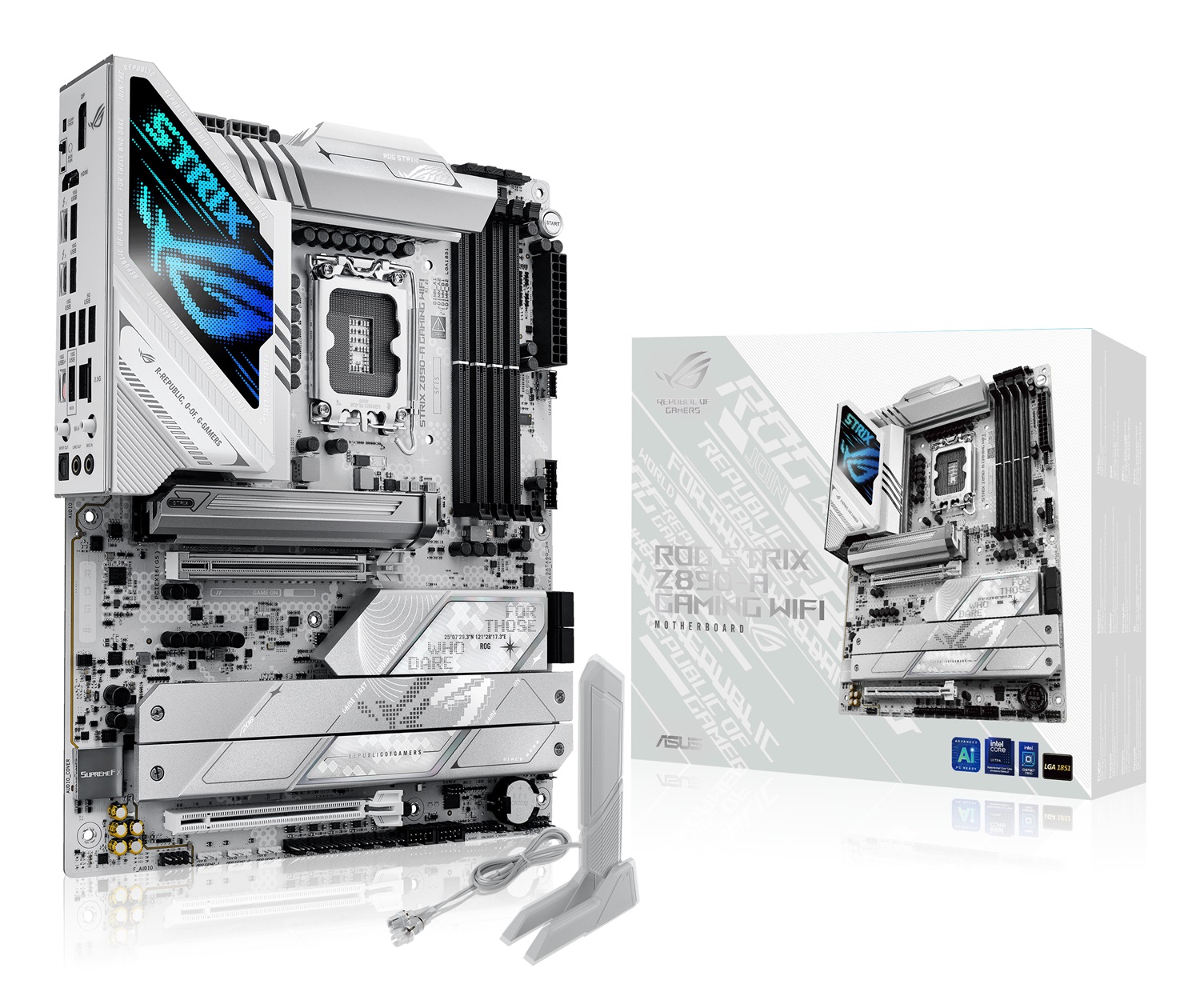 ASUS ROG STRIX Z890-A GAMING WIFI - Scheda Madre ATX Intel Z890 LGA 1851, 4x DDR5, 5x M.2, WiFi 7, PCIe 5.0