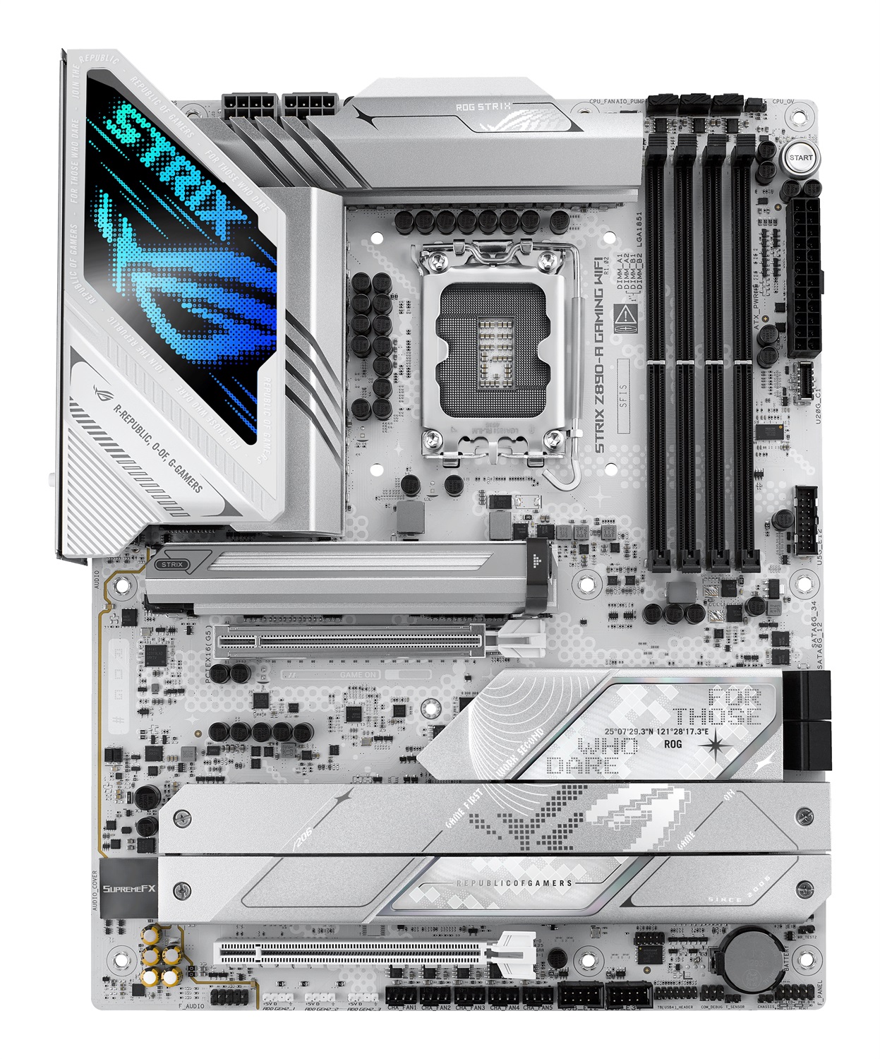 ASUS ROG STRIX Z890-A GAMING WIFI - Scheda Madre ATX Intel Z890 LGA 1851, 4x DDR5, 5x M.2, WiFi 7, PCIe 5.0