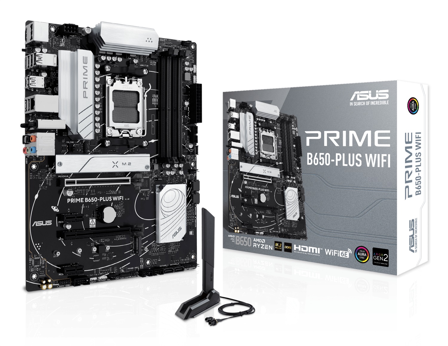 ASUS Prime B650-Plus WiFi - Scheda Madre ATX AM5 con supporto DDR5, PCIe 5.0, WiFi 6E e AURA Sync