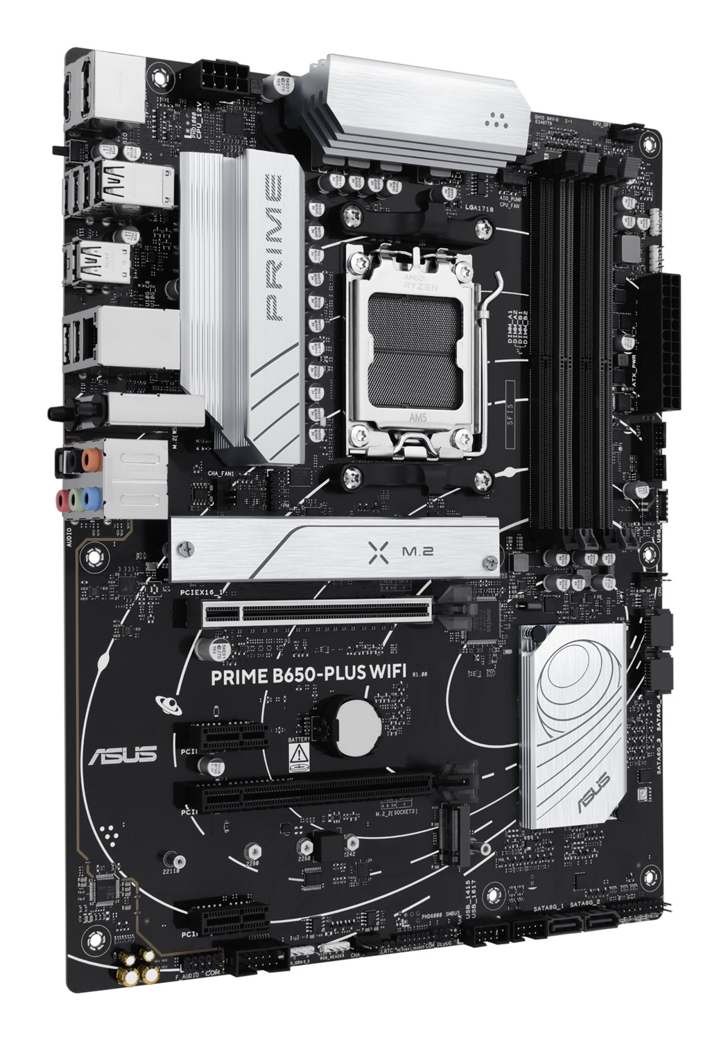 ASUS Prime B650-Plus WiFi - Scheda Madre ATX AM5 con supporto DDR5, PCIe 5.0, WiFi 6E e AURA Sync