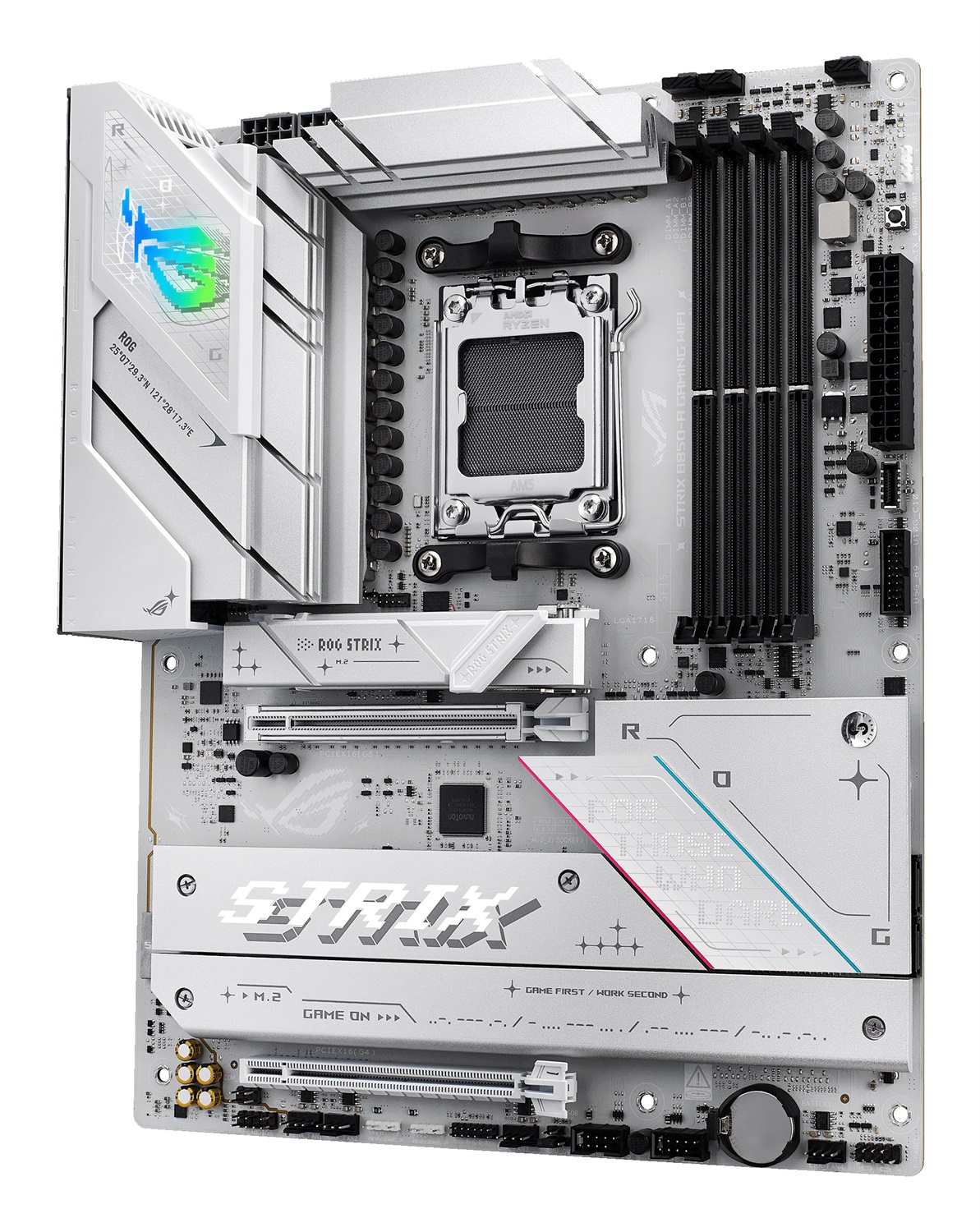 ASUS ROG STRIX B850-A GAMING WIFI - Scheda Madre ATX AM5 con DDR5, 4 slot M.2 e WiFi 7