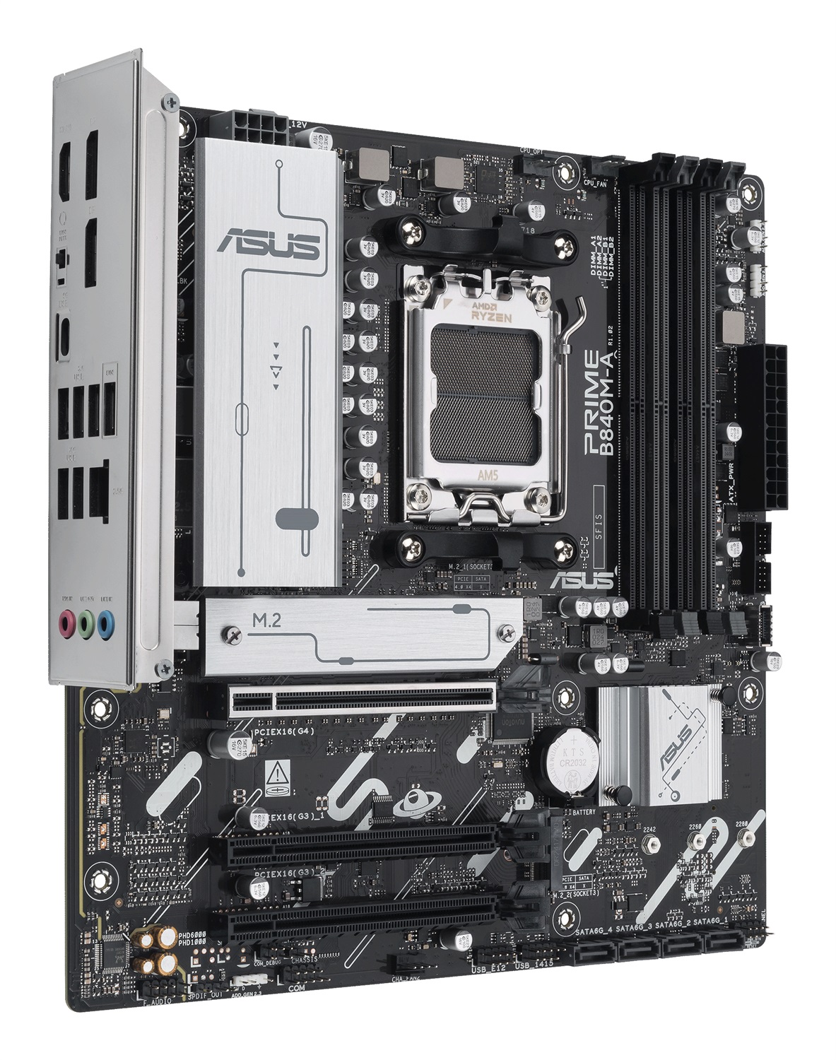 ASUS Prime B840M-A-CSM - Scheda Madre micro ATX AM5 con supporto DDR5, 3 slot M.2 e PCIe 4.0