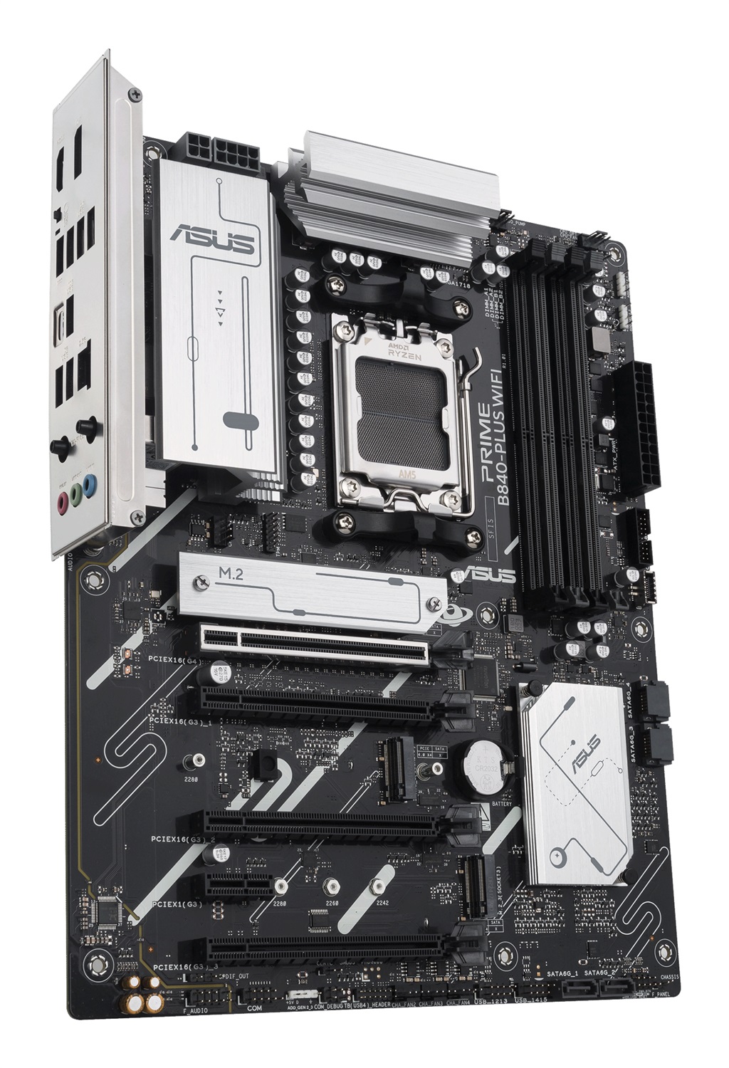 ASUS Prime B840-PLUS WIFI - Scheda Madre ATX AM5 con DDR5, WiFi 6E, 3 slot M.2 e PCIe 4.0