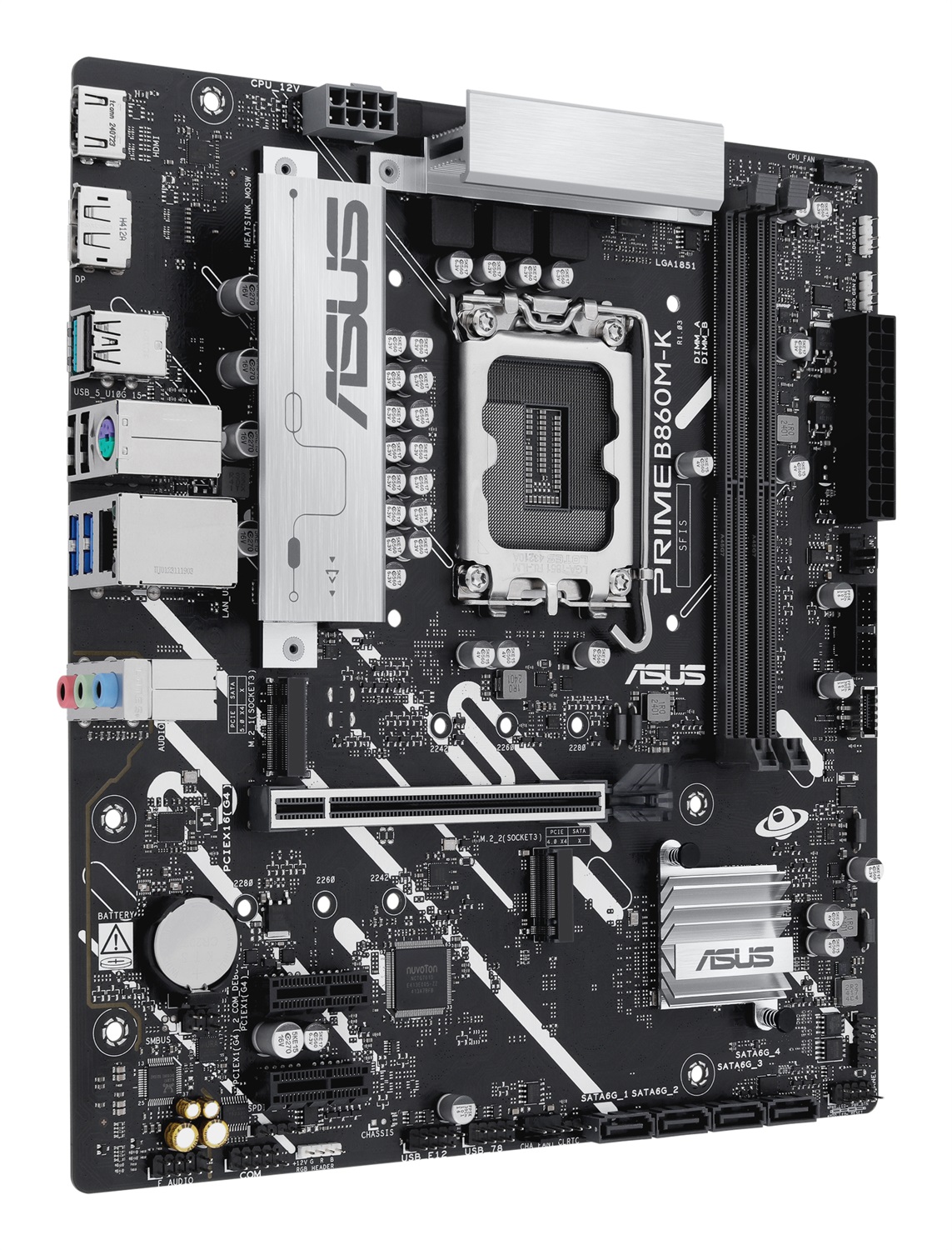ASUS PRIME B860M-K - Scheda Madre micro ATX con Chipset Intel B860, Socket LGA 1851, Supporto fino a 128 GB DDR5, HDMI e DisplayPort