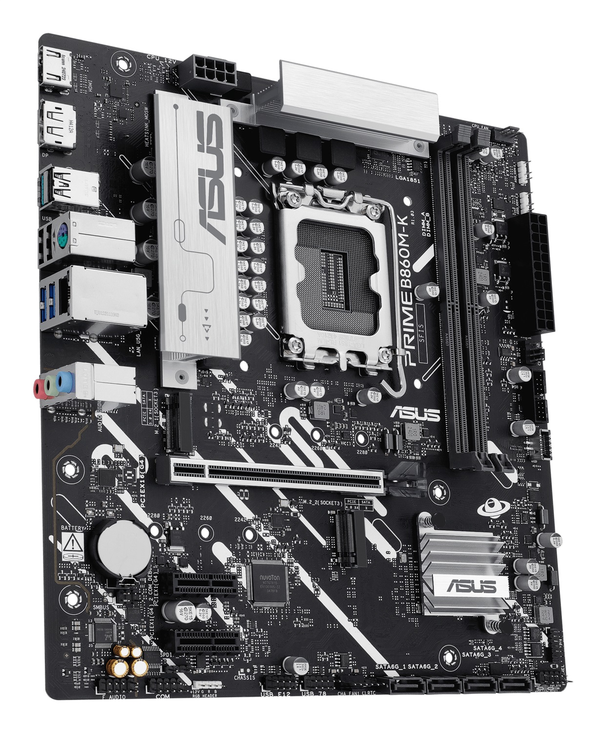ASUS PRIME B860M-K - Scheda Madre micro ATX con Chipset Intel B860, Socket LGA 1851, Supporto fino a 128 GB DDR5, HDMI e DisplayPort