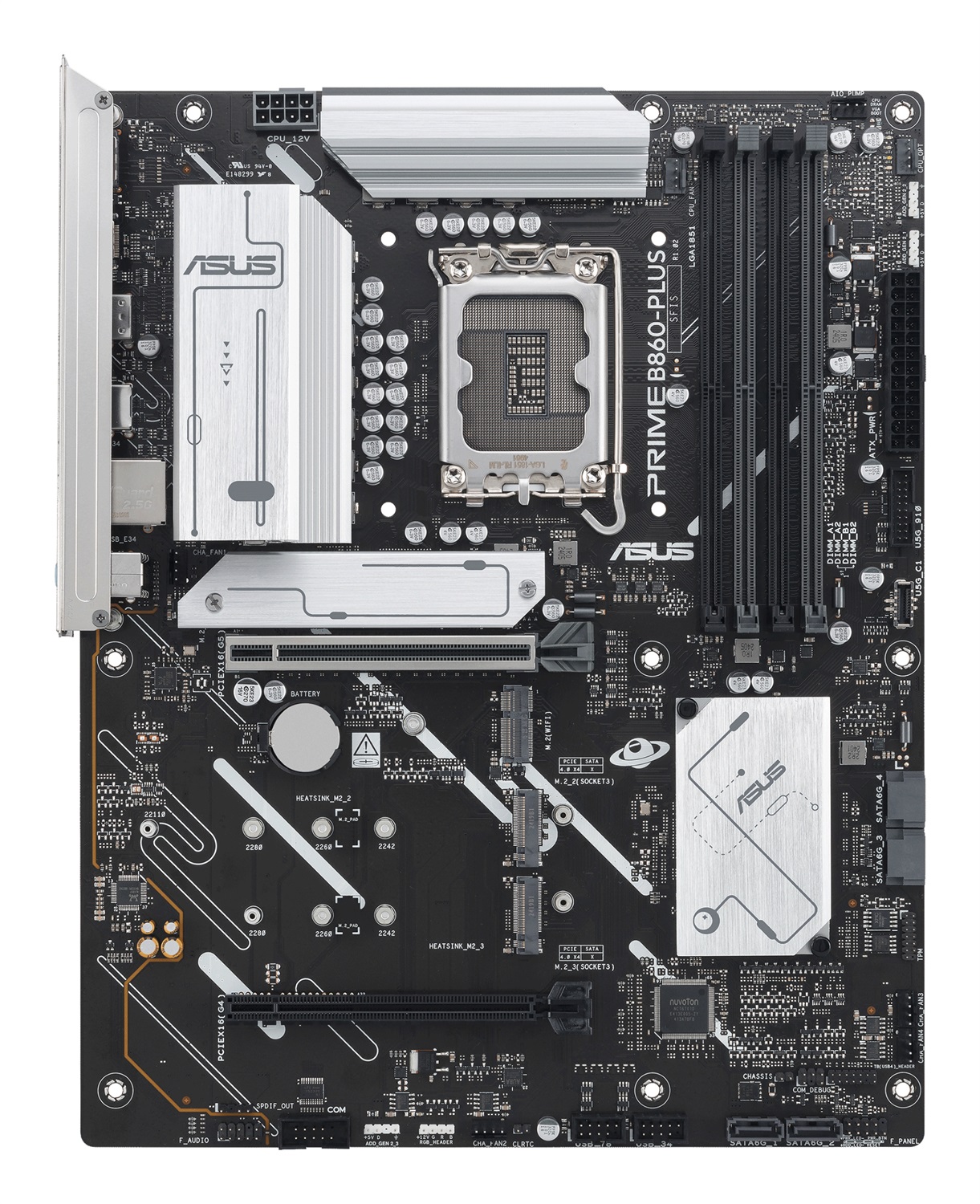 ASUS PRIME B860-PLUS-CSM Scheda Madre ATX LGA 1851 con supporto DDR5 fino a 256GB, PCIe 5.0 e uscite HDMI/DP