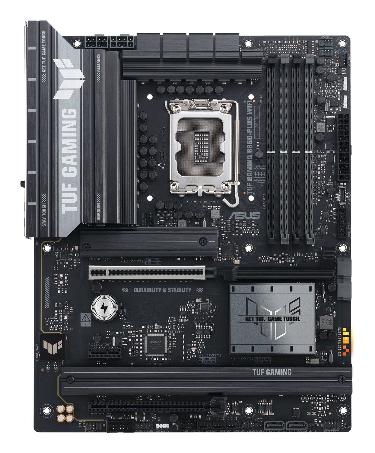 ASUS TUF GAMING B860-PLUS WIFI - Scheda Madre ATX LGA 1851 con DDR5, WiFi, 3 M.2 e PCIe 5.0