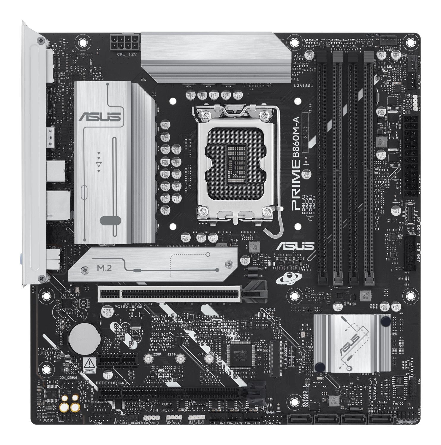 ASUS PRIME B860M-A-CSM Scheda Madre Micro ATX LGA 1851 con DDR5, PCIe 5.0, 2 Slot M.2 e Ethernet 2.5 GB