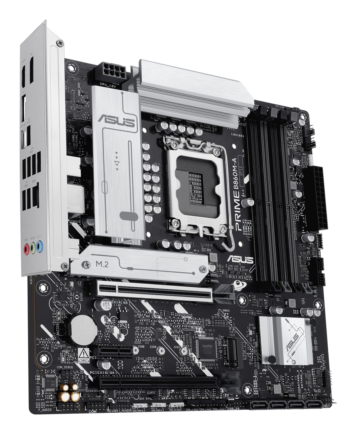 ASUS PRIME B860M-A-CSM Scheda Madre Micro ATX LGA 1851 con DDR5, PCIe 5.0, 2 Slot M.2 e Ethernet 2.5 GB