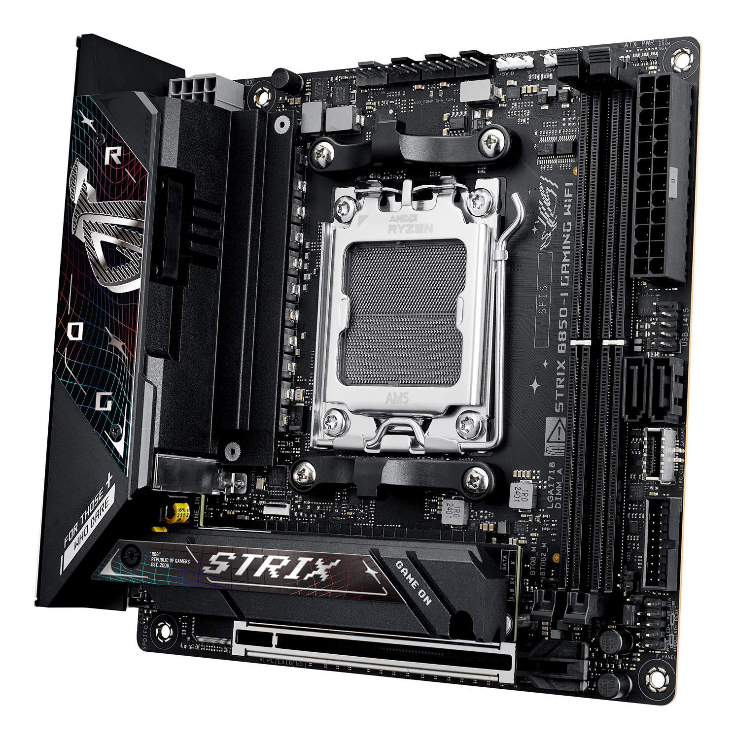 ASUS ROG STRIX B850-I Gaming WiFi - Scheda Madre Mini-ITX AM5 con DDR5, PCIe 5.0 e WiFi 7
