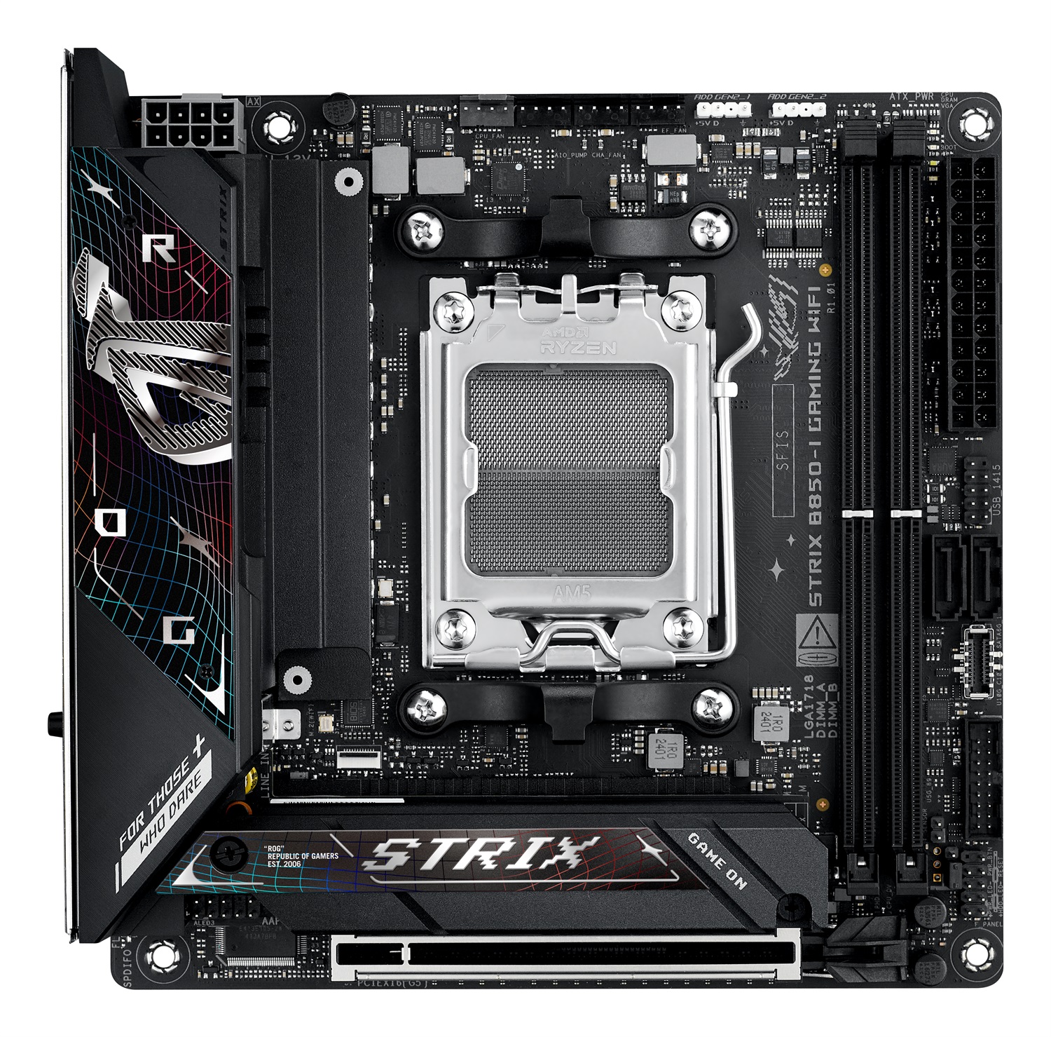 ASUS ROG STRIX B850-I Gaming WiFi - Scheda Madre Mini-ITX AM5 con DDR5, PCIe 5.0 e WiFi 7