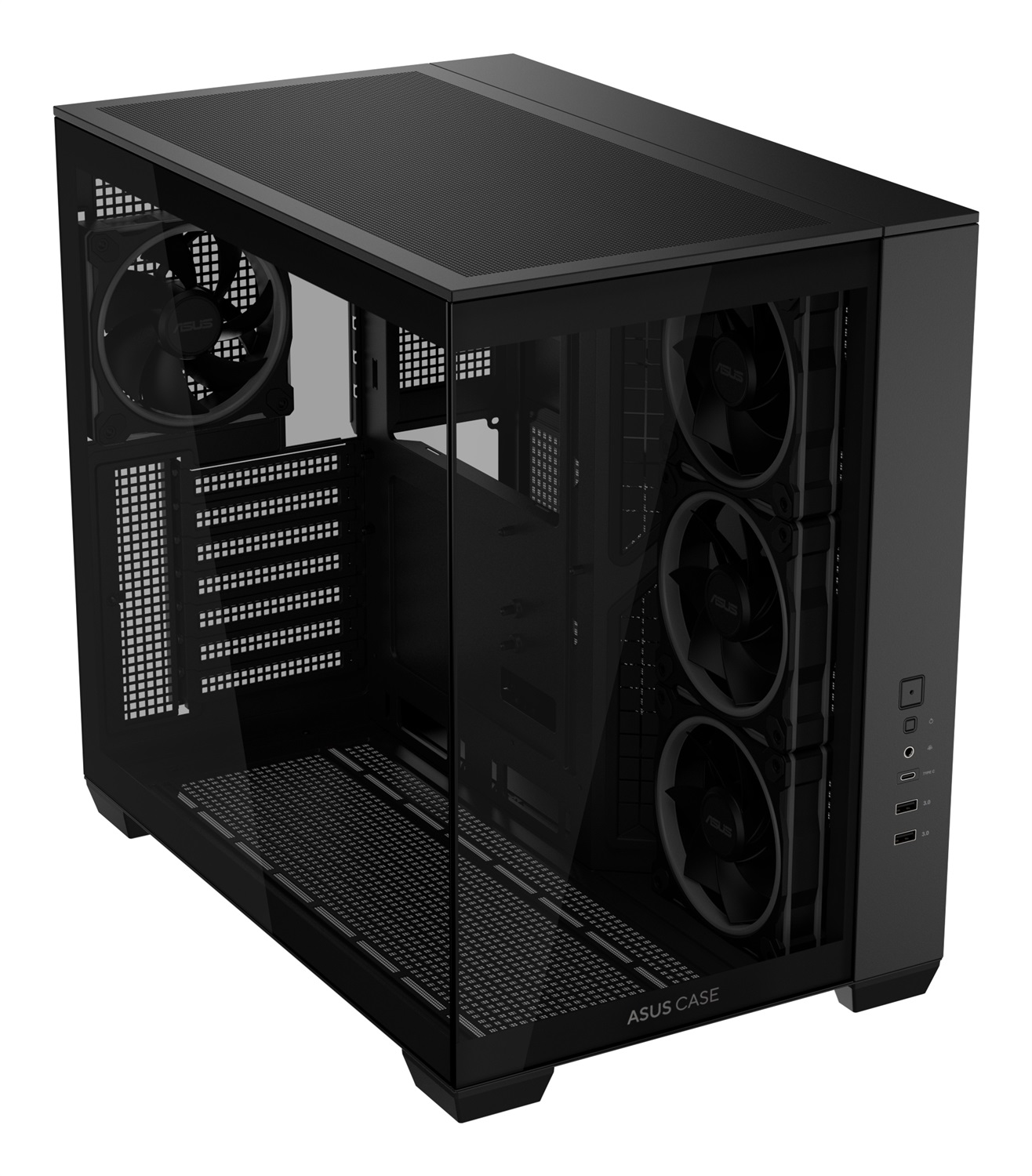 ASUS A32 PLUS Case ATX Nero con Design Panoramico e Vetro Temperato