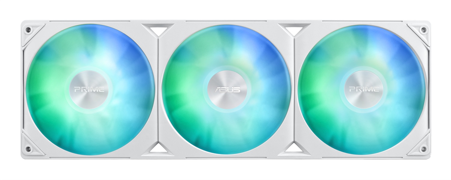 ASUS Prime LC 360 ARGB White Edition - Raffreddatore a Liquido All-In-One 360mm con 3 Ventole da 12 cm e Illuminazione ARGB, Bianco