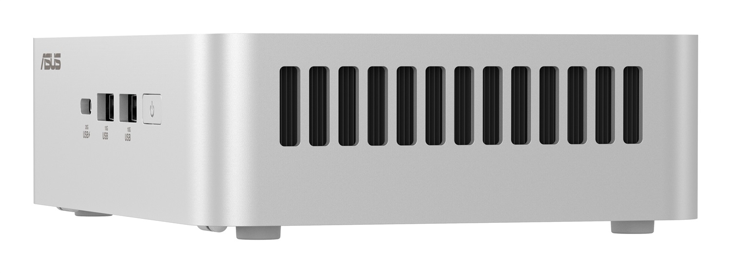 ASUS NUC 15 Pro RNUC15CRSU500002 Mini PC Barebone Bianco con Intel Core Ultra 5 225H, RAM fino a 192 GB DDR5, SSD M.2, Wi-Fi 7 e Bluetooth 5.4