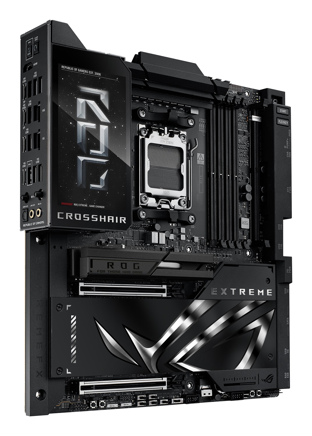 ASUS ROG CROSSHAIR X870E EXTREME - Scheda Madre E-ATX Socket AM5 DDR5, Chipset AMD X870E, Compatibile con AMD Ryzen 7000/8000/9000