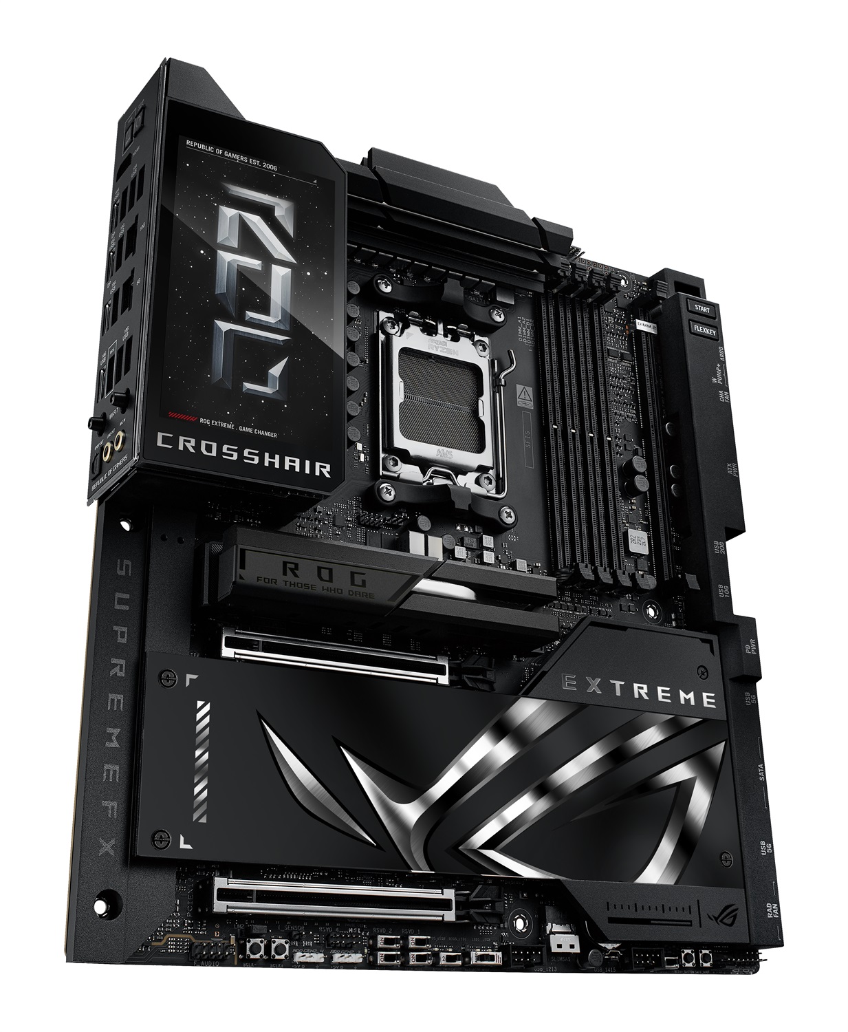 ASUS ROG CROSSHAIR X870E EXTREME - Scheda Madre E-ATX Socket AM5 DDR5, Chipset AMD X870E, Compatibile con AMD Ryzen 7000/8000/9000