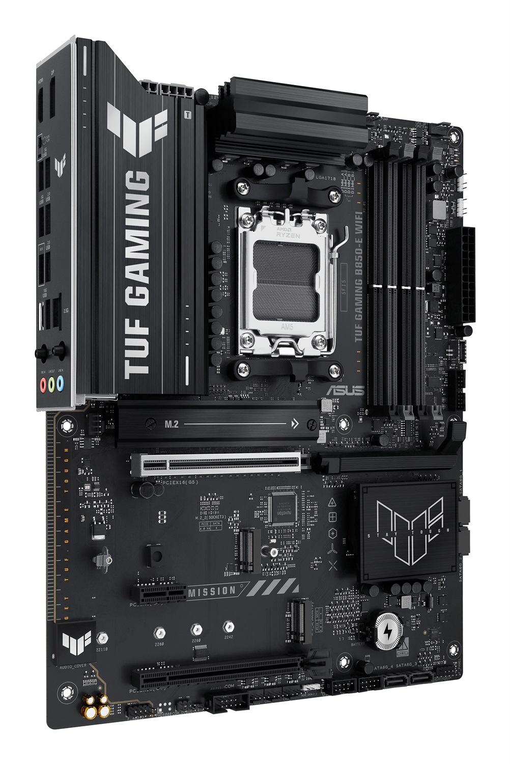 ASUS TUF GAMING B850-E WIFI Scheda Madre ATX Socket AM5 con DDR5, PCIe 5.0, WiFi 6E e USB-C 20 Gbps