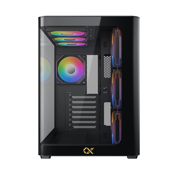 Xigmatek Pano - Case PC Mid-Tower E-ATX Nero con Illuminazione ARGB