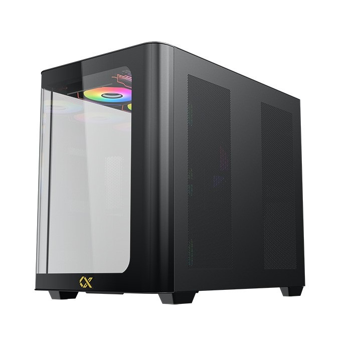 Xigmatek Pano - Case PC Mid-Tower E-ATX Nero con Illuminazione ARGB