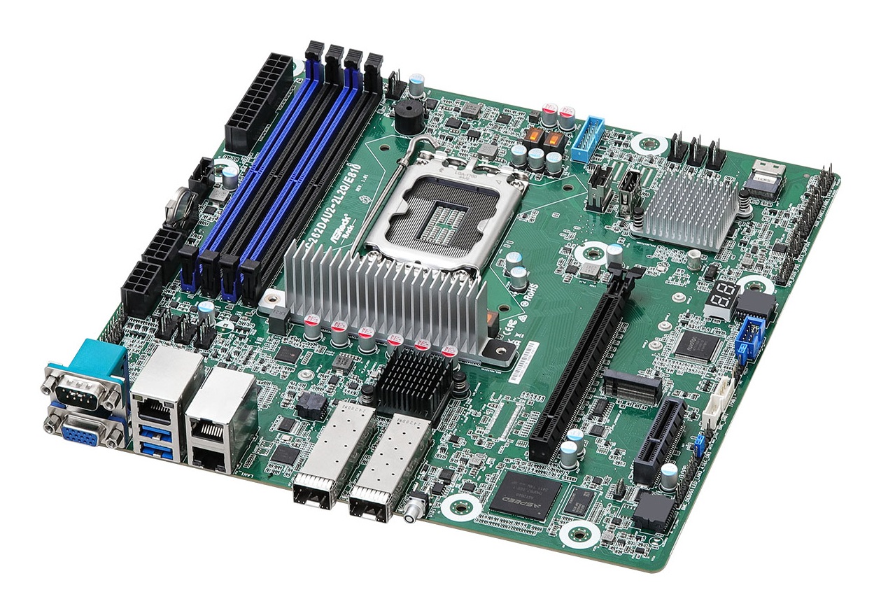 Asrock EC262D4U2-2L2Q/E810 Scheda Madre Intel C262 LGA 1700 Micro ATX DDR5