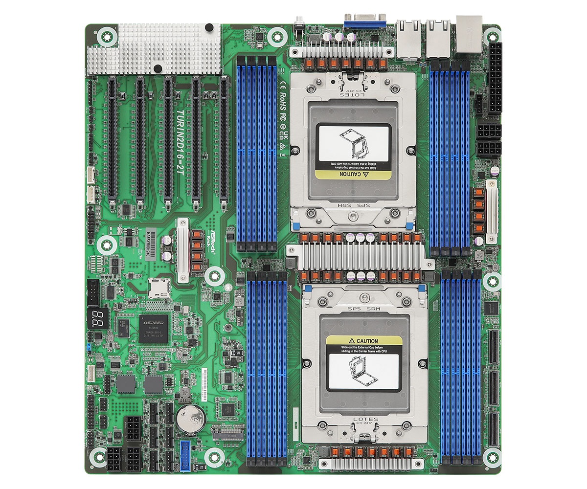 ASRock TURIN2D16-2T - Scheda Madre SSI EEB con Socket AMD SoC SP5