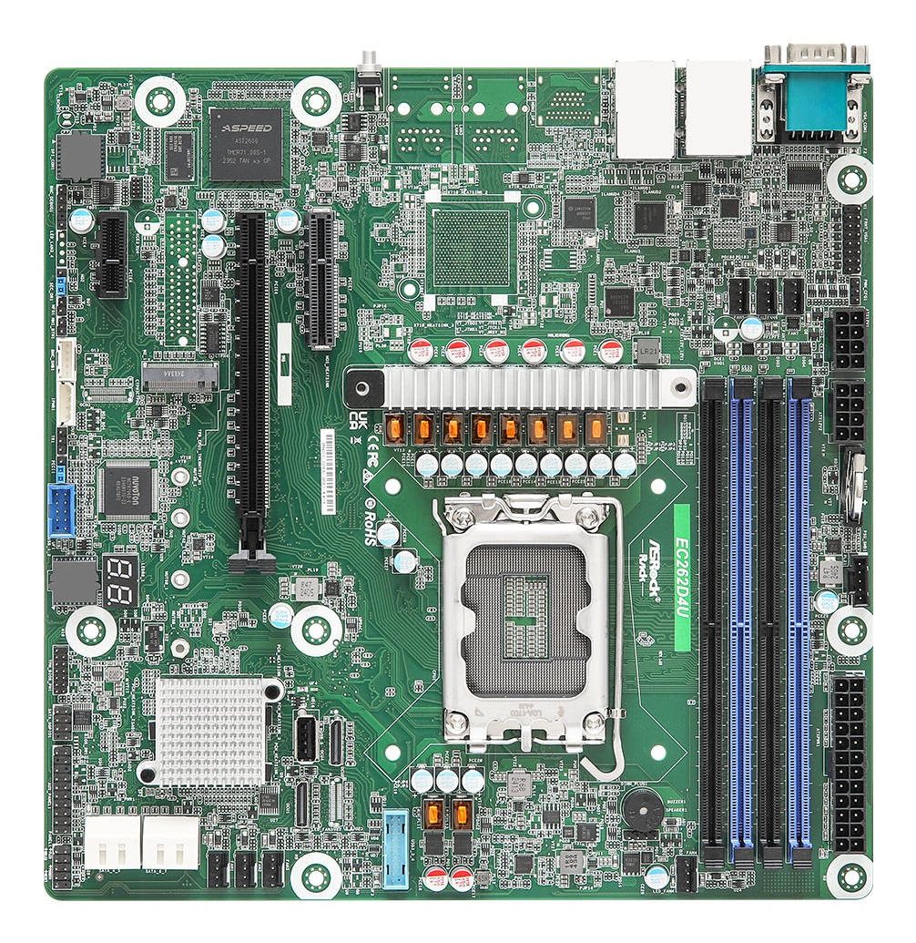 ASRock EC262D4U Scheda Madre Intel C262 LGA 1700 Micro ATX