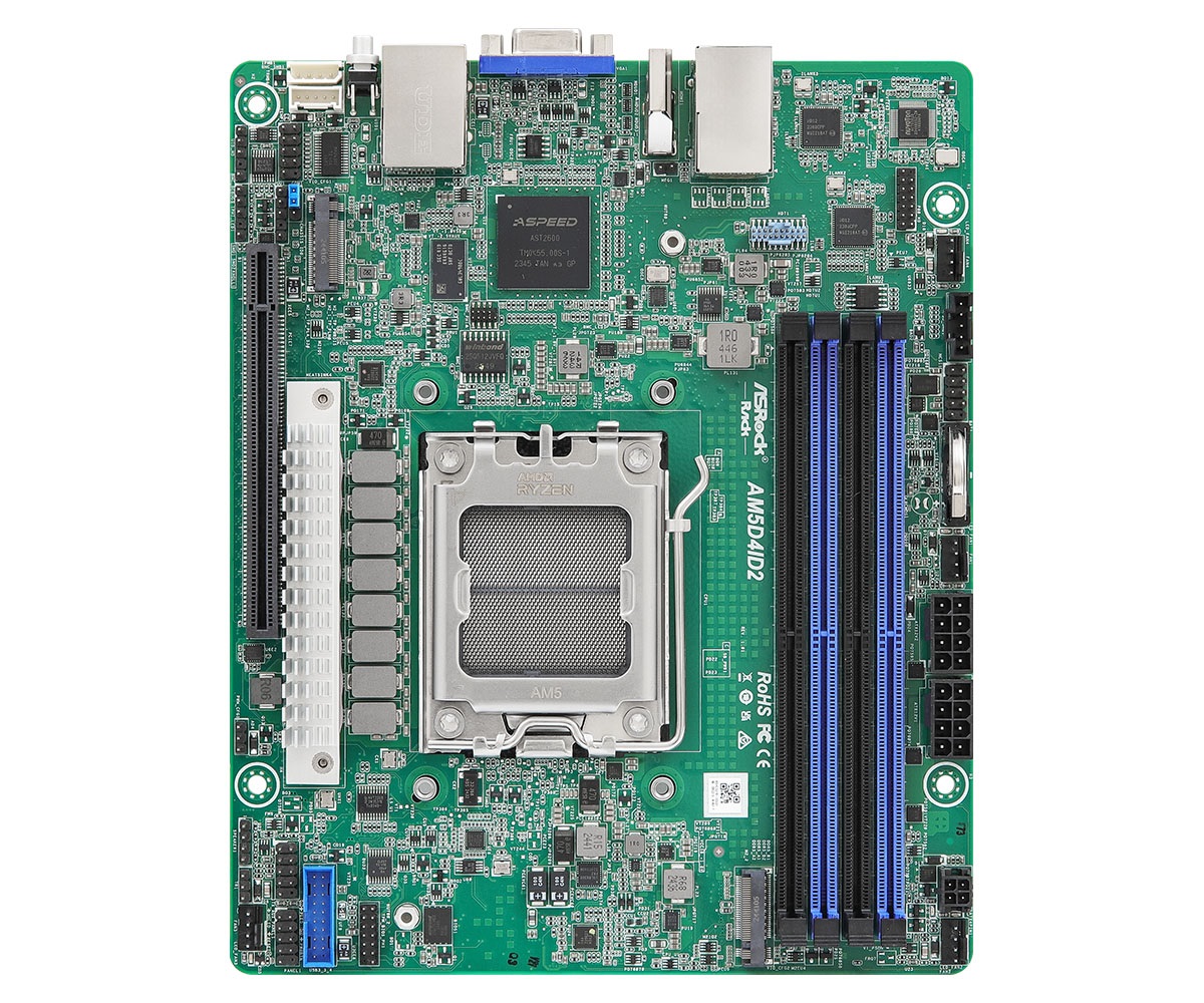 ASRock AM5D4ID2 Scheda Madre Mini-ITX Socket AM5 per Processori AMD Ryzen Zen 4