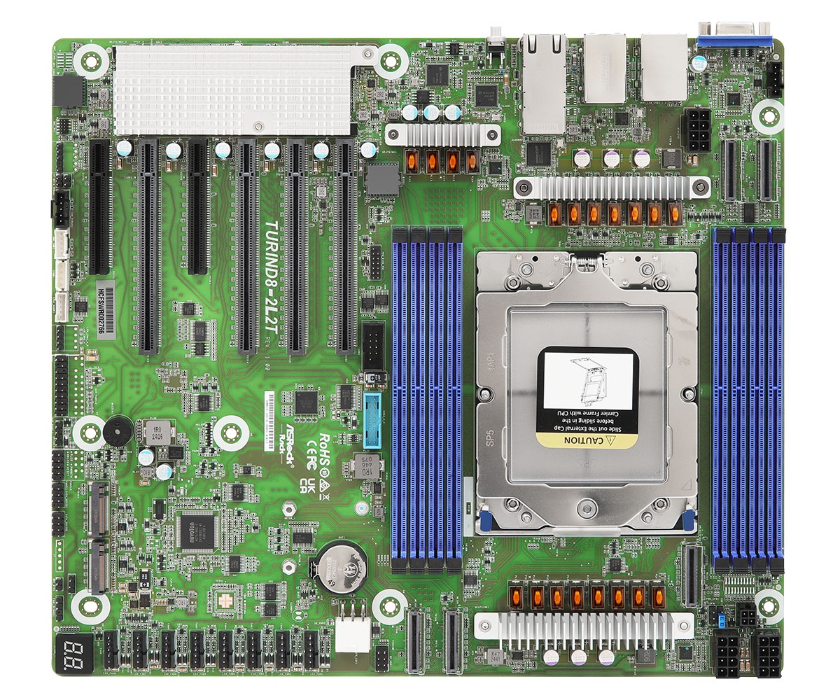 Asrock TURIND8-2L2T Scheda Madre AMD SoC Socket SP5 CEB