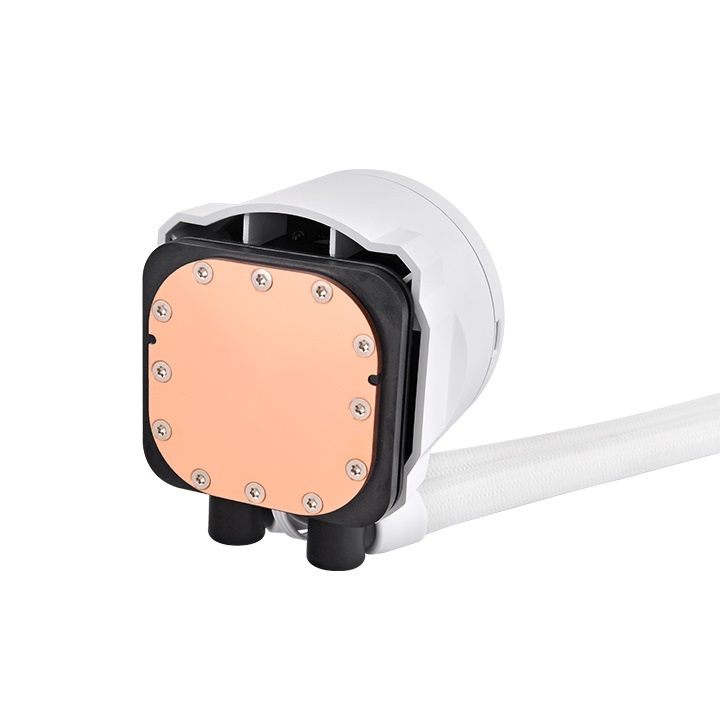 Thermaltake TH240 V2 Ultra ARGB Sync CPU Liquid Cooler 24 cm Bianco - Kit di raffreddamento a liquido con Display LCD personalizzabile