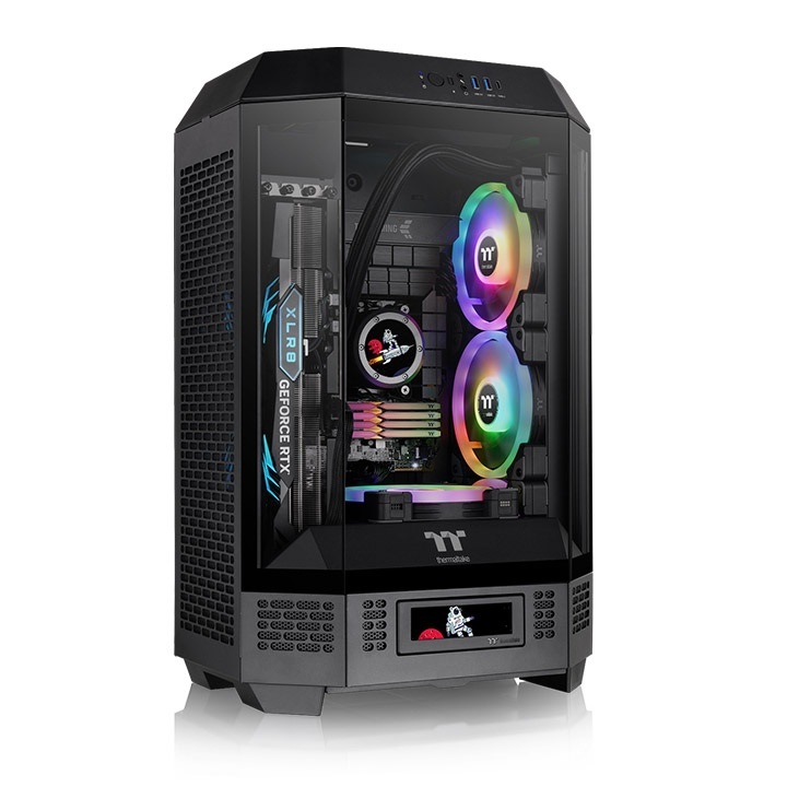 Thermaltake The Tower 300 Micro Tower Nero - Case PC Micro ATX/Mini-ITX con Vetro Temperato e Supporto Ventole 120/140 mm