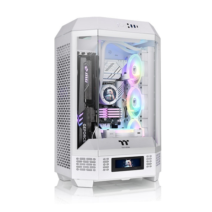 Thermaltake The Tower 300 Snow White Micro Tower - Case PC Bianco con supporto per radiatori fino a 420 mm e compatibilità micro ATX/Mini-ITX
