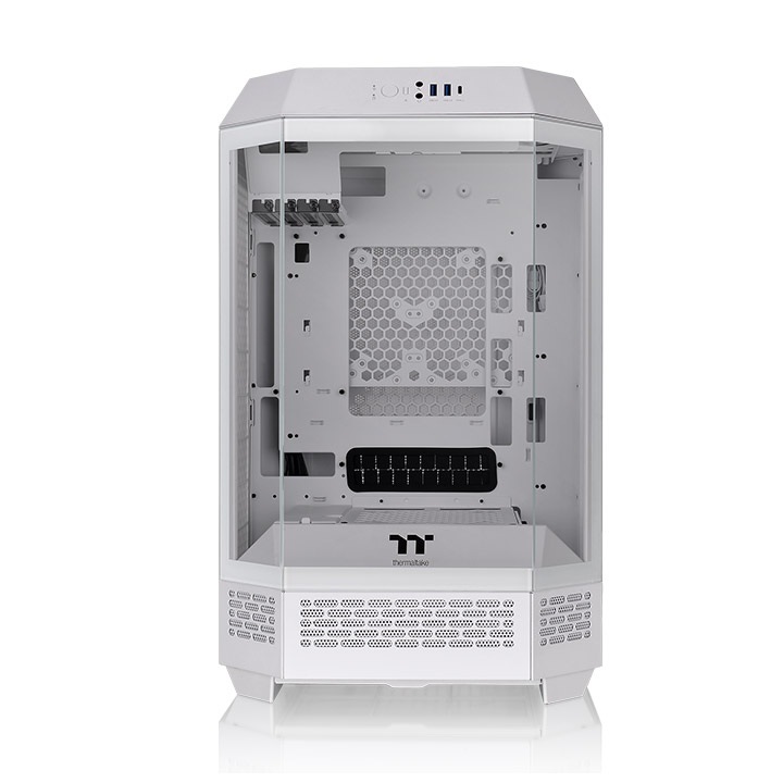 Thermaltake The Tower 300 Snow White Micro Tower - Case PC Bianco con supporto per radiatori fino a 420 mm e compatibilità micro ATX/Mini-ITX