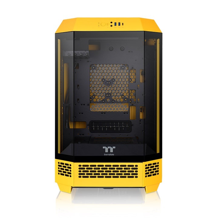 Thermaltake 300 Bumblebee Micro Tower Giallo - Case PC Micro ATX con supporto per ventole e radiatori