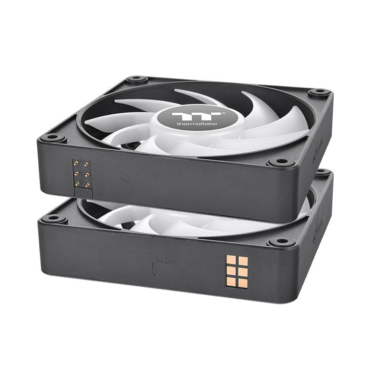 Thermaltake CL-F182-PL14SW-A Ventilatore 14 cm Nero con Flusso d'Aria 90,3 pdc/min - Pacco da 3
