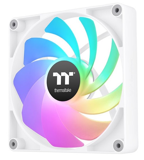 Thermaltake CT120 Reverse ARGB - Ventilatore 12 cm Bianco, 2 pz, 500-2000 giri/min, Illuminazione ARGB