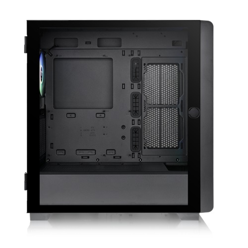 Thermaltake S250 TG Midi Tower Nero - Case ATX con Ventole ARGB e Pannello in Vetro Temperato