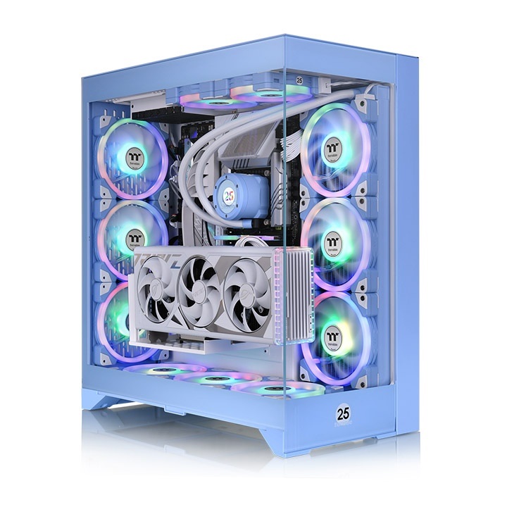 Thermaltake CTE E600 MX Midi Tower Blu - Compatibile con ATX/EATX/micro ATX/Mini-ITX, SPCC e Vetro Temperato