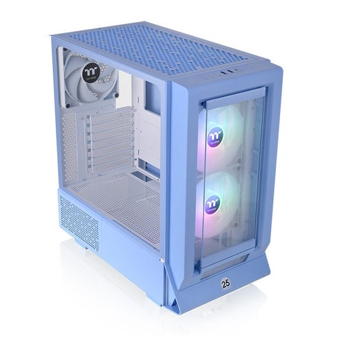 Thermaltake Ceres 350 MX Midi Tower Blu - Case PC con Ventole RGB, 2x USB-A, 1x USB-C