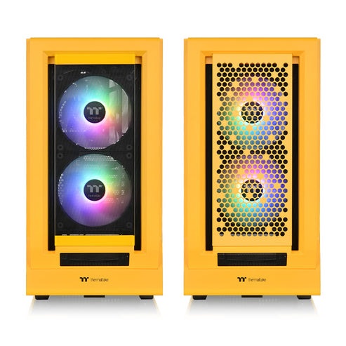 Thermaltake Ceres 350 MX Bumblebee Midi Tower - Case PC ATX, E-ATX, micro ATX, Mini-ITX, Ventola 140 mm, Colore Giallo
